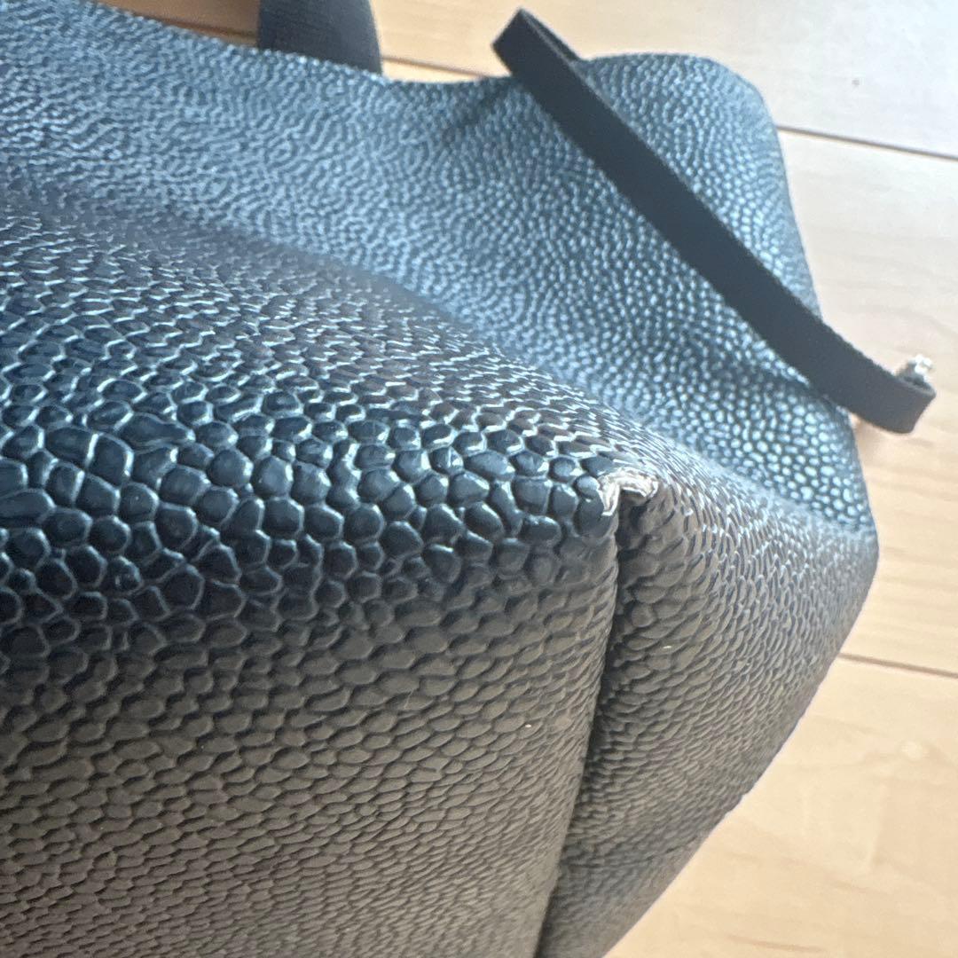 Hervé Chapelier オールブラックトートバッグ　827GGノワール