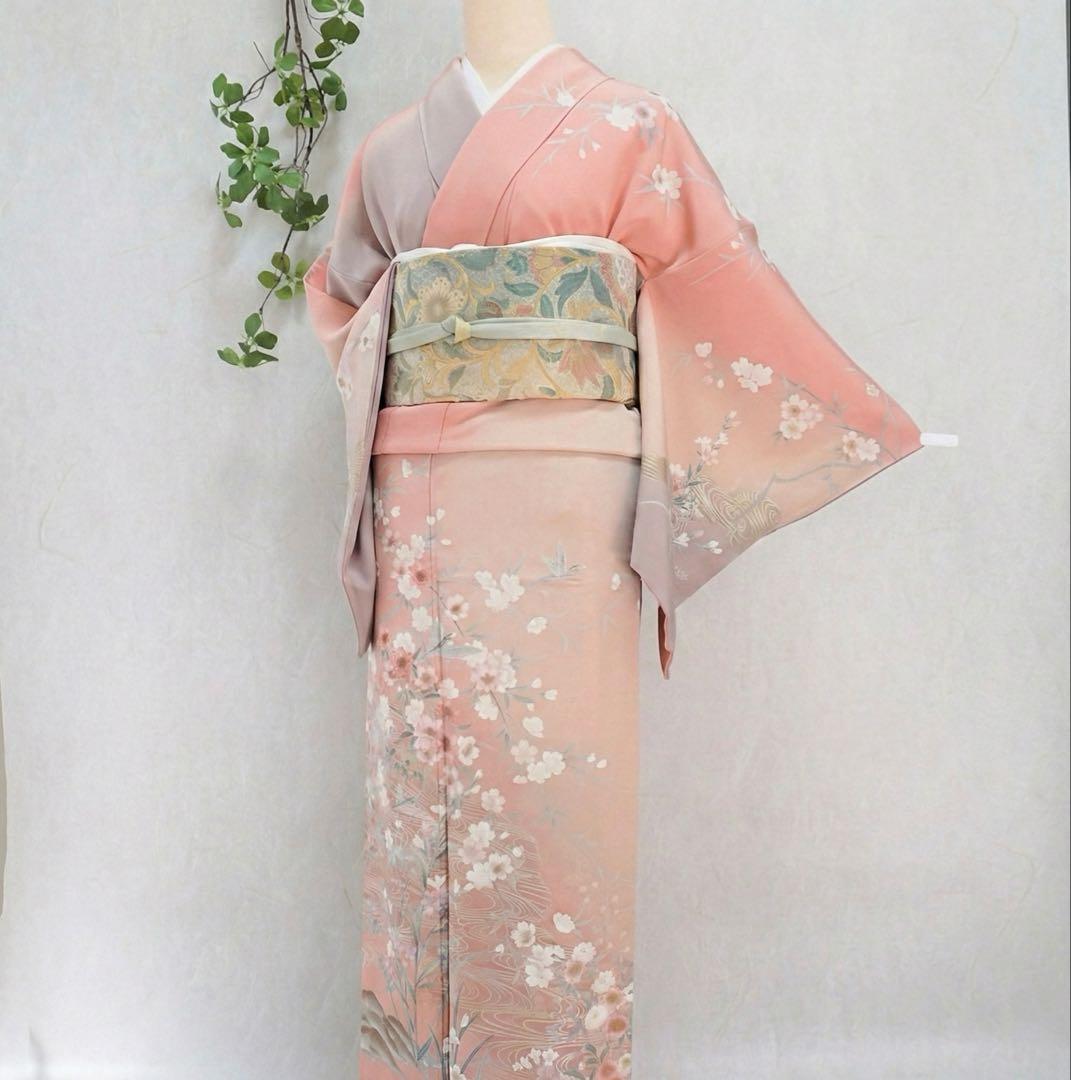 訪問着フルセット　296▪︎ 正絹　卒業式　入学式　お宮参り　七五三　披露宴