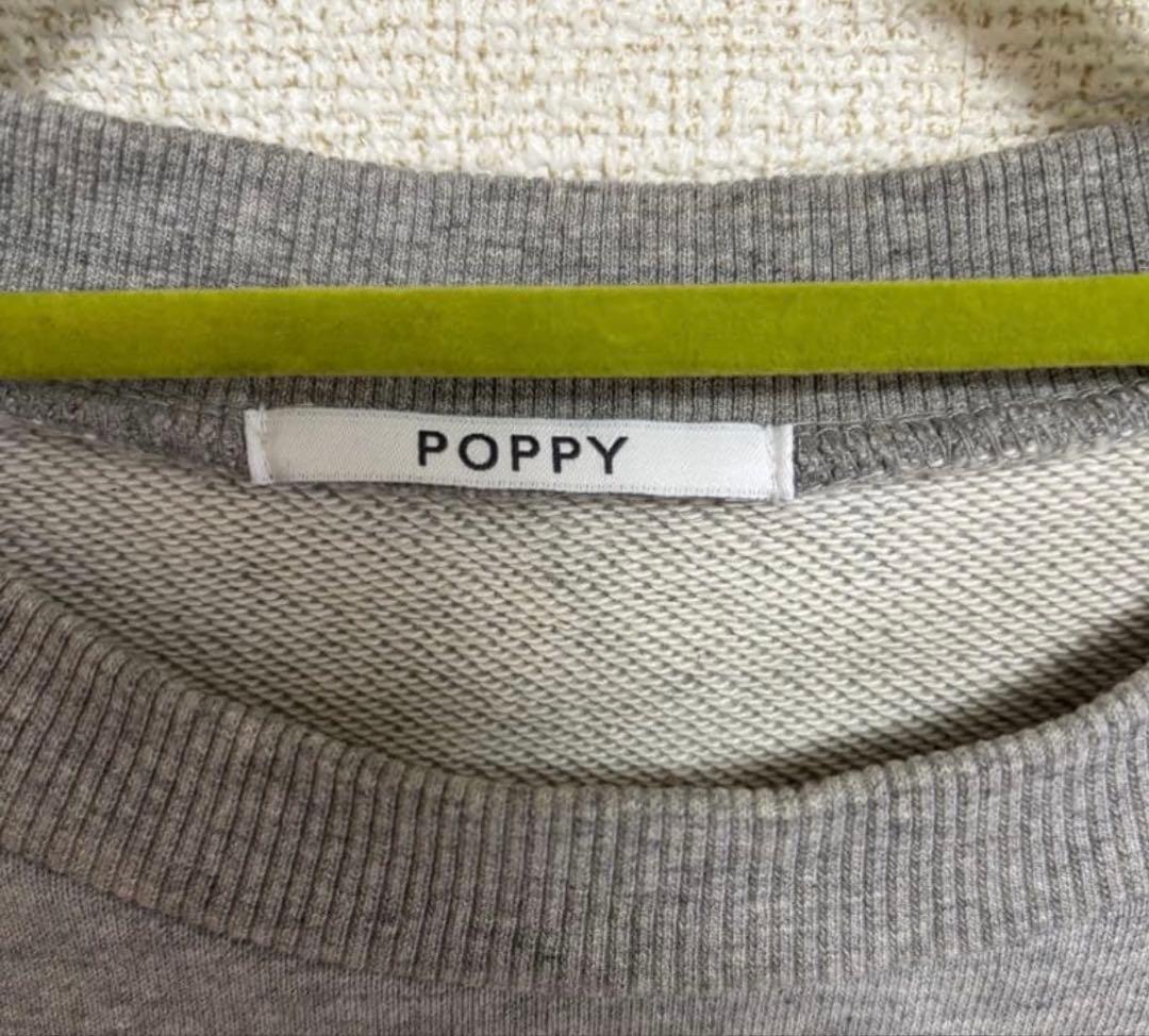 新品未使用タグ無し自宅保管 poppy ポピー ギャザー オーバーサイズ 重ね着