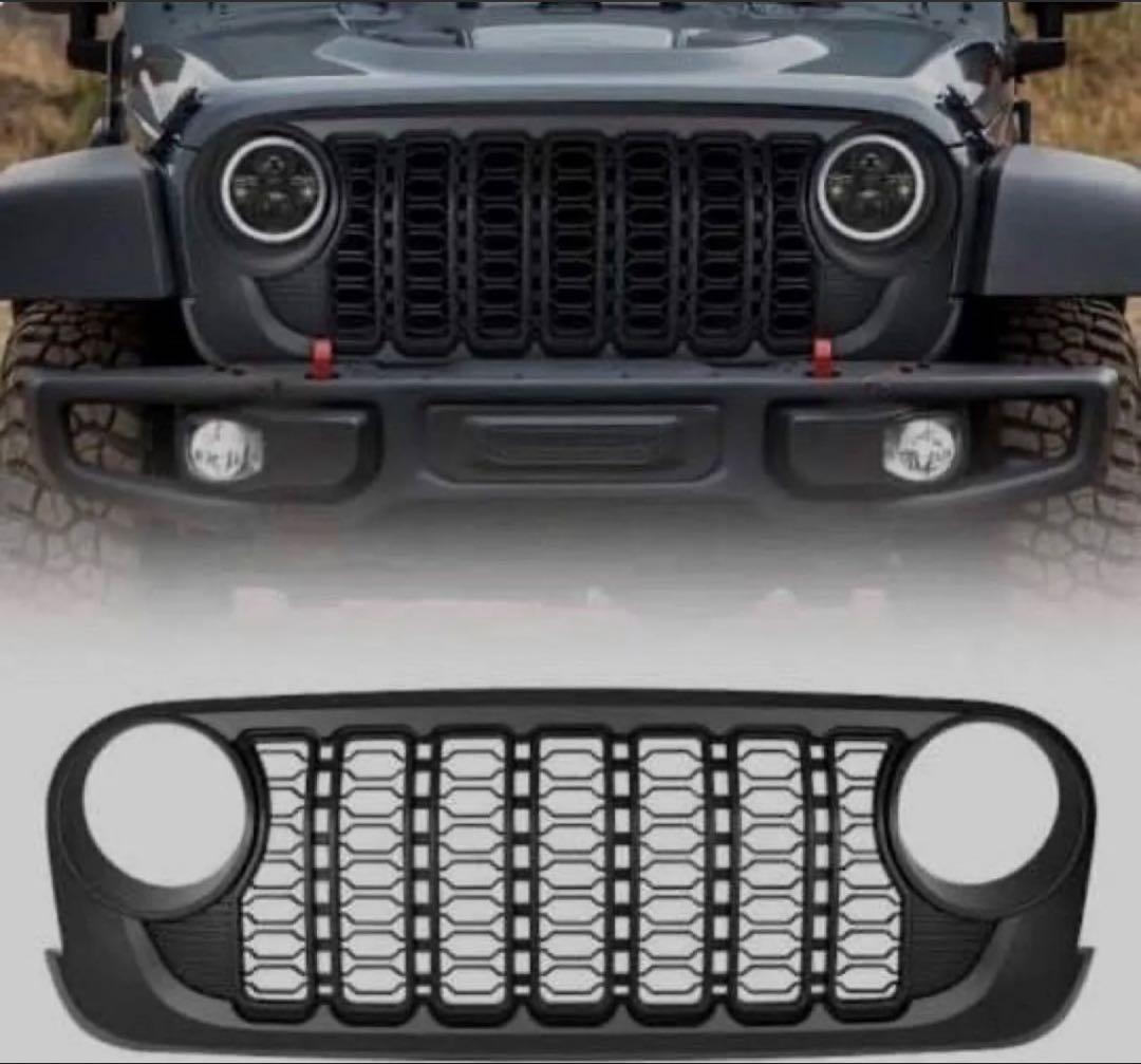 JKラングラー用　 JLルック　イカリングライトセット　ブラック塗装済み