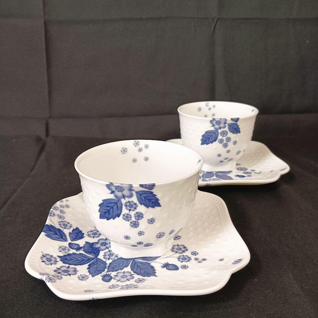 ウェッジウッド　ストロベリーブルーム　インディゴ　セット　ポット　カップ　皿