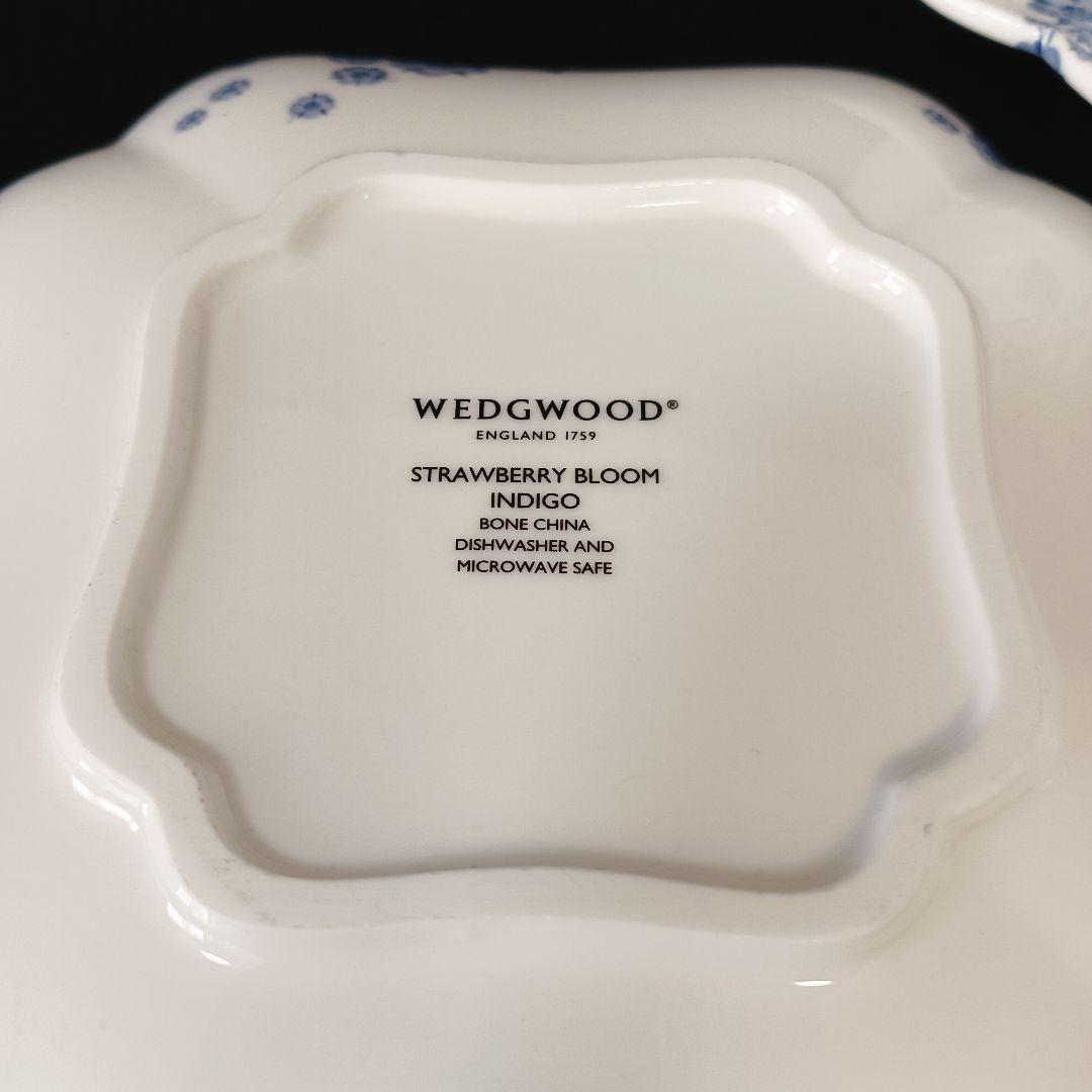ウェッジウッド　ストロベリーブルーム　インディゴ　セット　ポット　カップ　皿