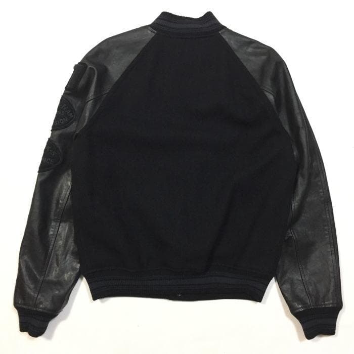 極上 メンズＭ 定価9.7万 ポロラルフローレン レザースリーブド スタジャン