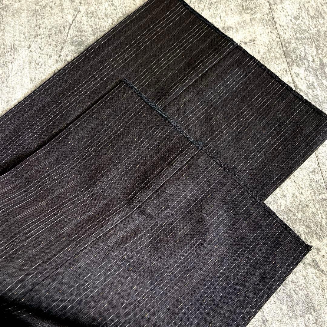 未使用 OLD GUCCI ネクタイ 極上ウール ストライプ柄 スーツ ブラウン