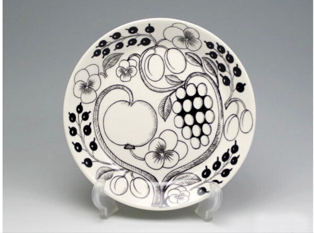 美品★Arabia ブラックパラティッシ★ルノ　サマーレイ　プレートまとめ売り