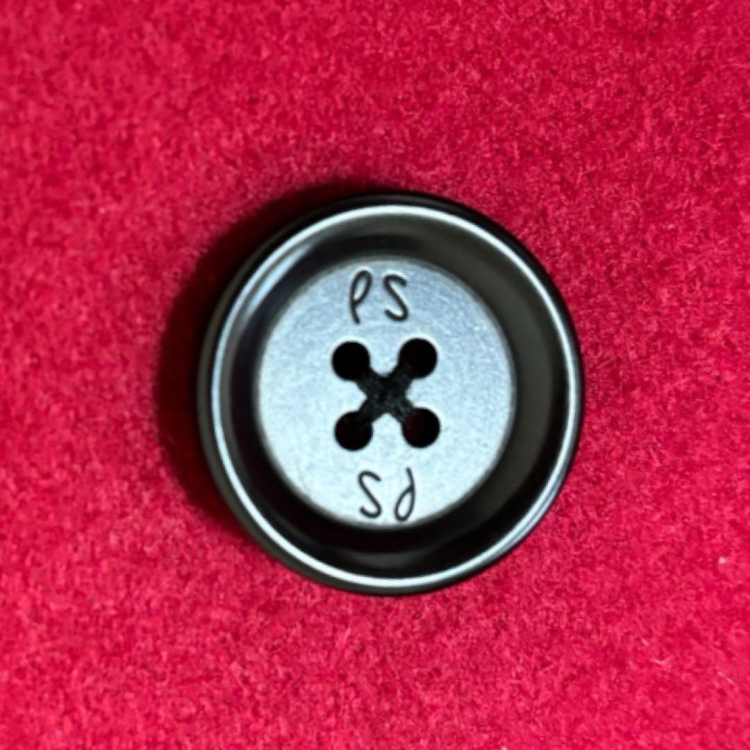 【美品】PSポールスミスPaul Smith★カシミヤ★花柄★Pコート M 赤