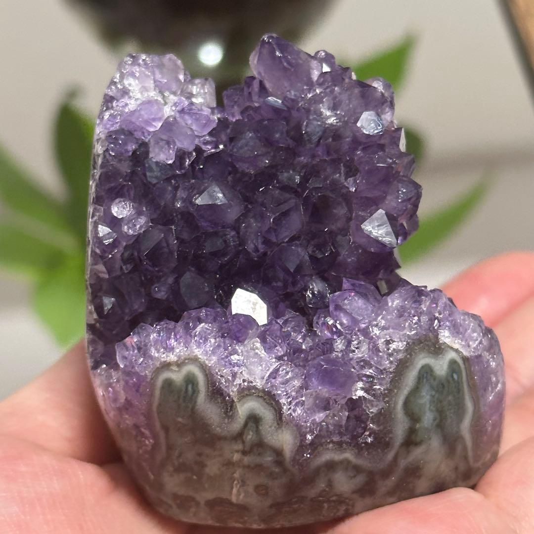 激レア【高品質】猫ちゃん アメジスト 一点物 瑪瑙 可愛い 置物 インテリア