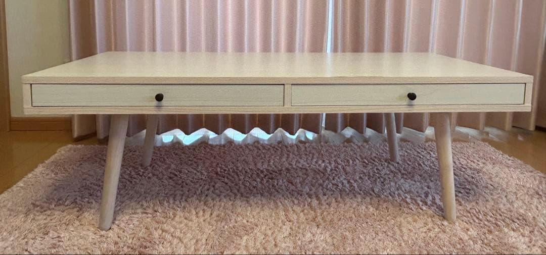 ローテーブル　引き出しあり