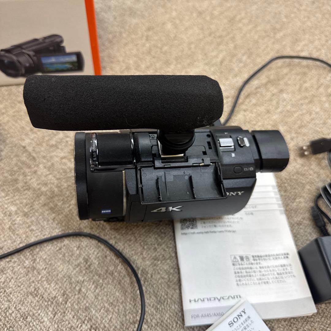 SONY ソニー FDR-AX60 4K 箱と説明書とハンディ１台箱なしセットで