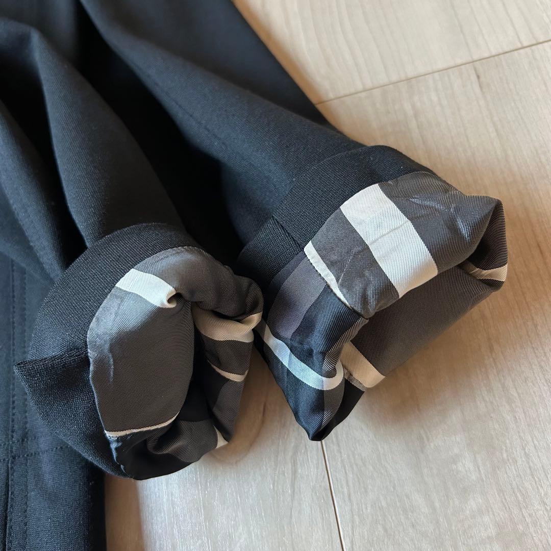 BURBERRY チルドレン 12Y メガチェック柄 テーラードジャケット 黒