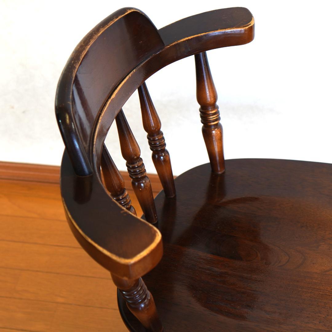 飛騨産業 キツツキマーク ウィンザーチェア アームチェア 木製 アンティーク調