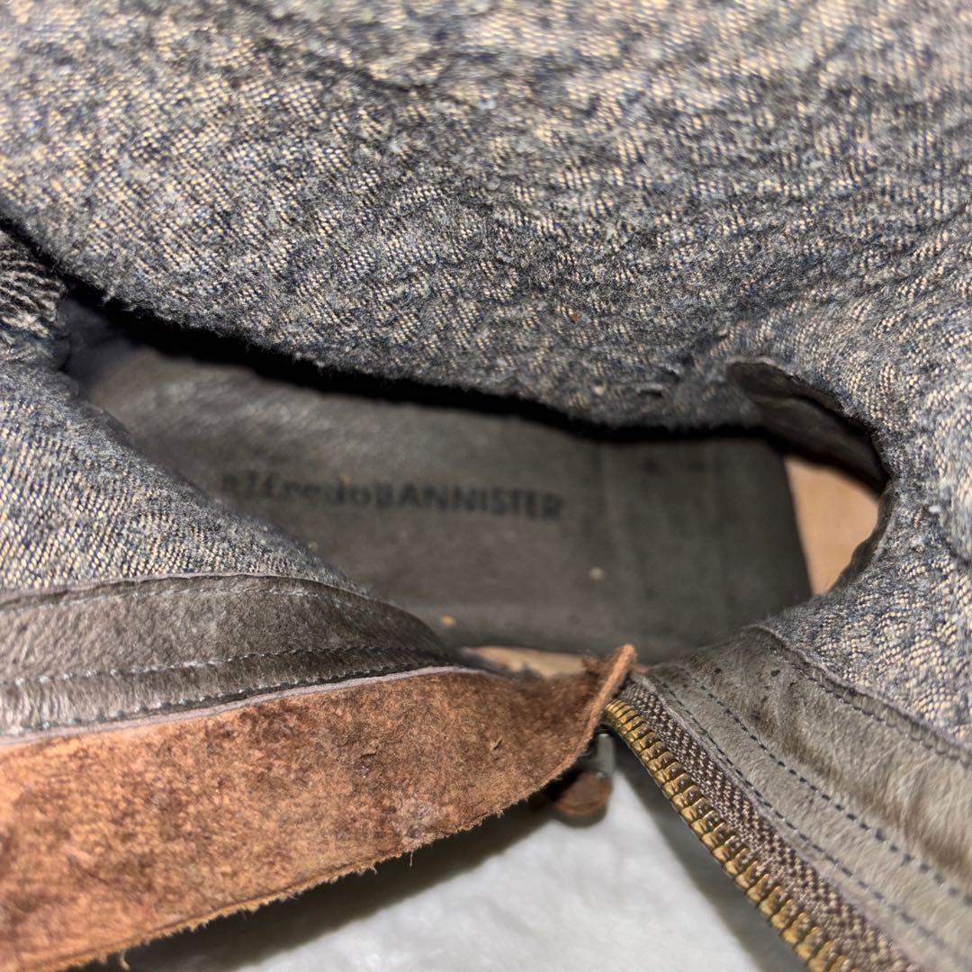 アルフレッドバニスター レースレイヤードワークブーツ 40 y2k スウェード