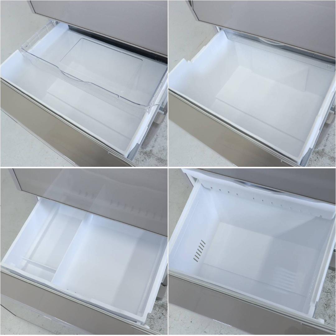 値下日立 375L 3ドア 冷蔵庫 R-S38JV(XN) 右開き シャンパン色