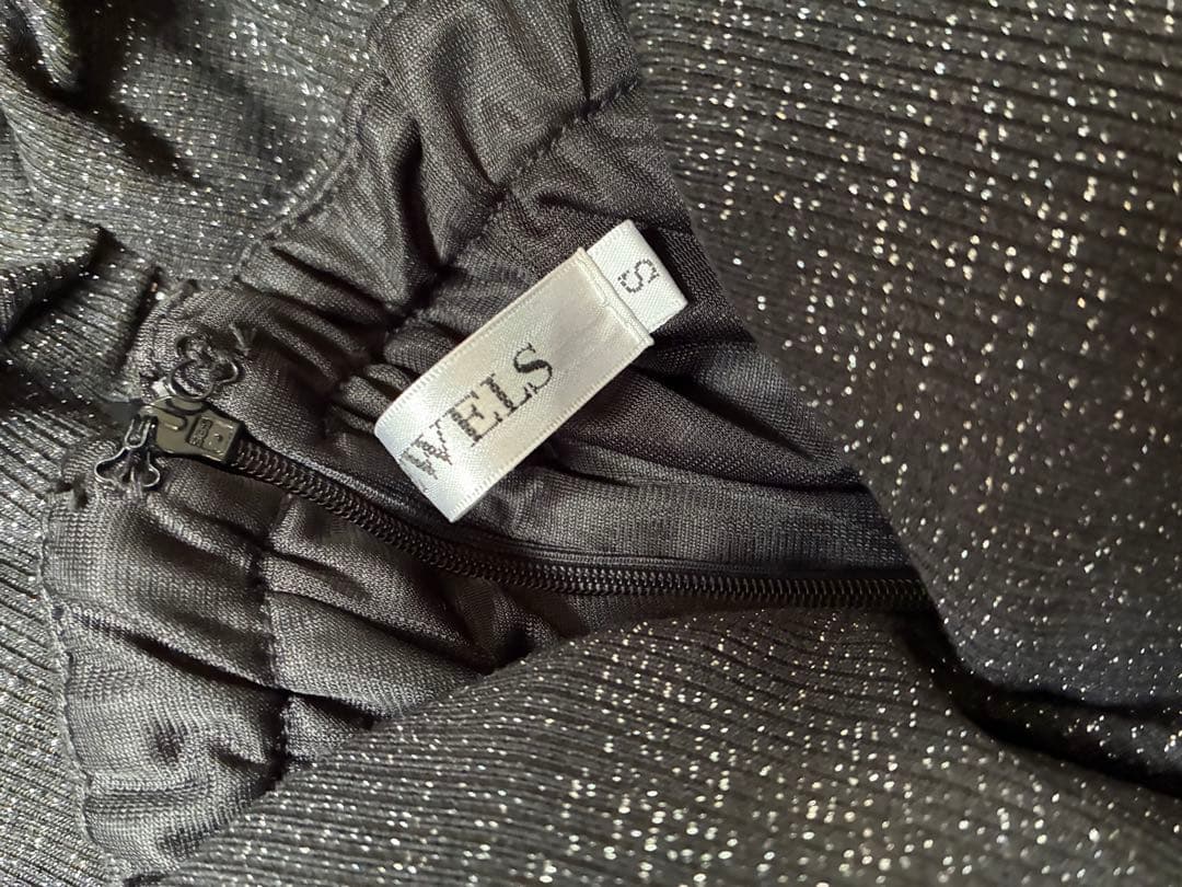 jewels キャミドレス　S ブラック ラメ