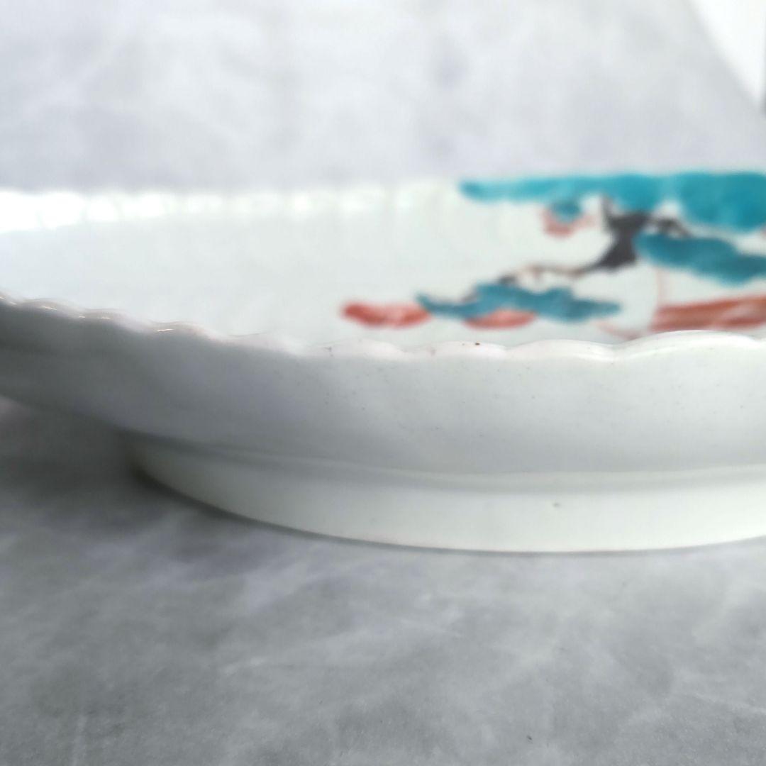 古伊万里　藤　色絵皿　江戸時代　染付　江戸　骨董　金直し　金継ぎ　アンティーク