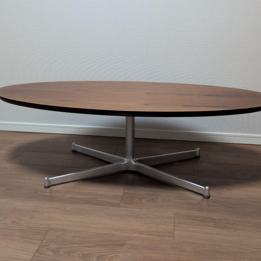 楕円形ブラウンセンターテーブル　Francfranc