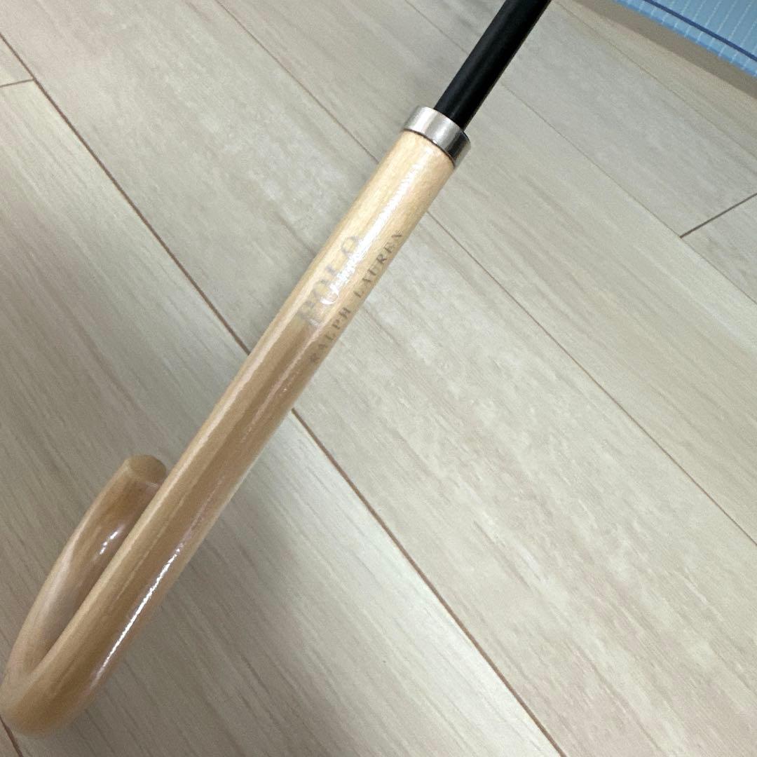 新品未使用タグ付）　ポロラルフローレン長傘　ロゴ刺繍スカイブルー60㎝