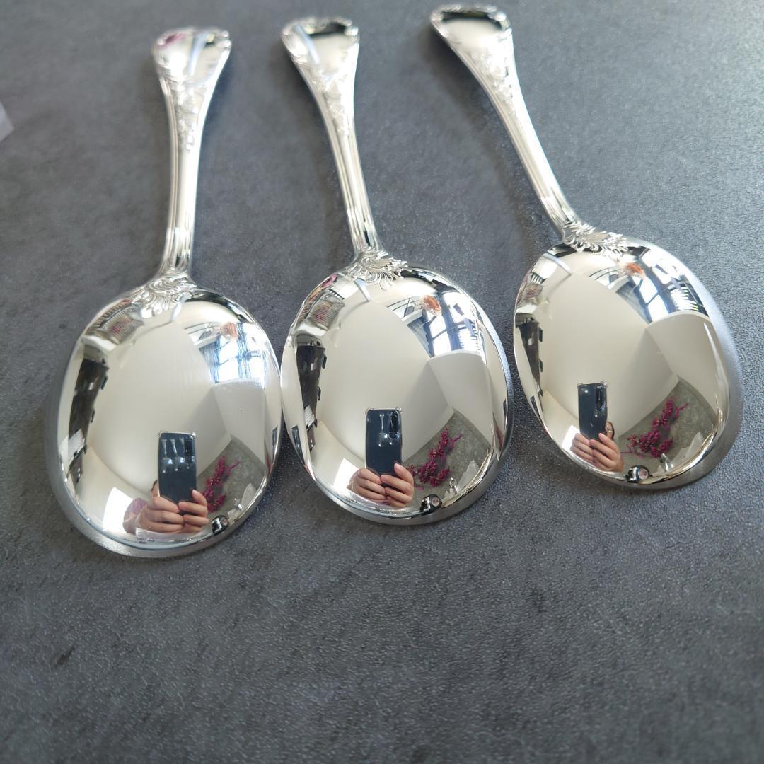 希少 美品 クリストフル マルリー コンソメスプーン 未開封含む 6点