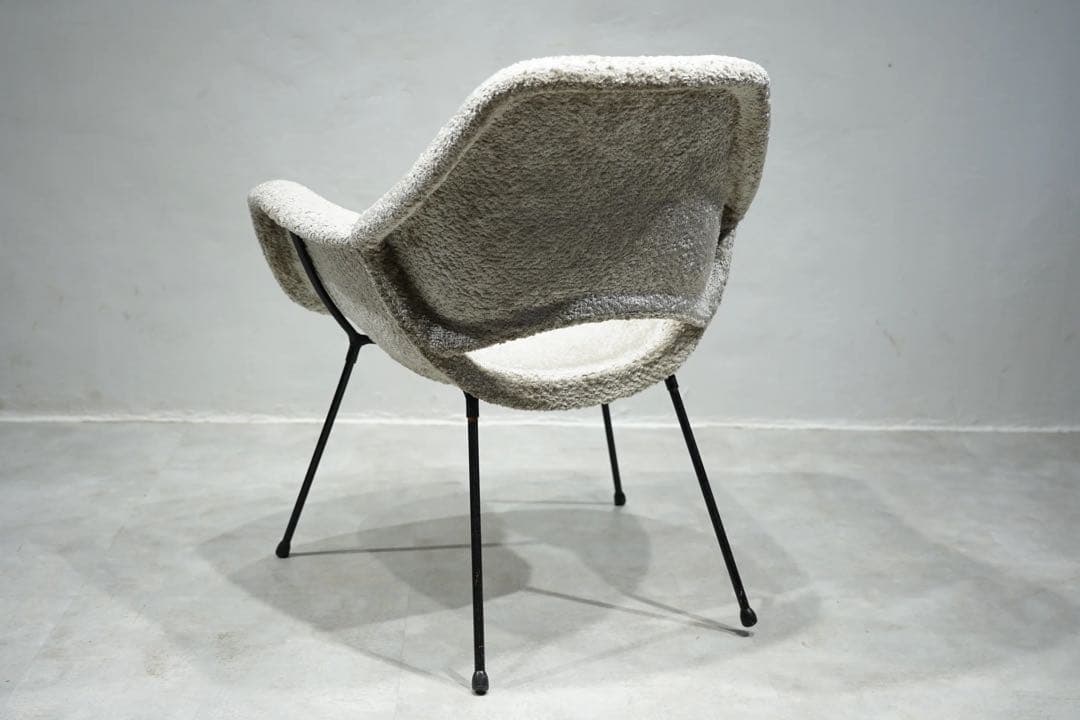 フランス　ビンテージ　アームチェア　60s’ 1人掛け椅子　アイアン