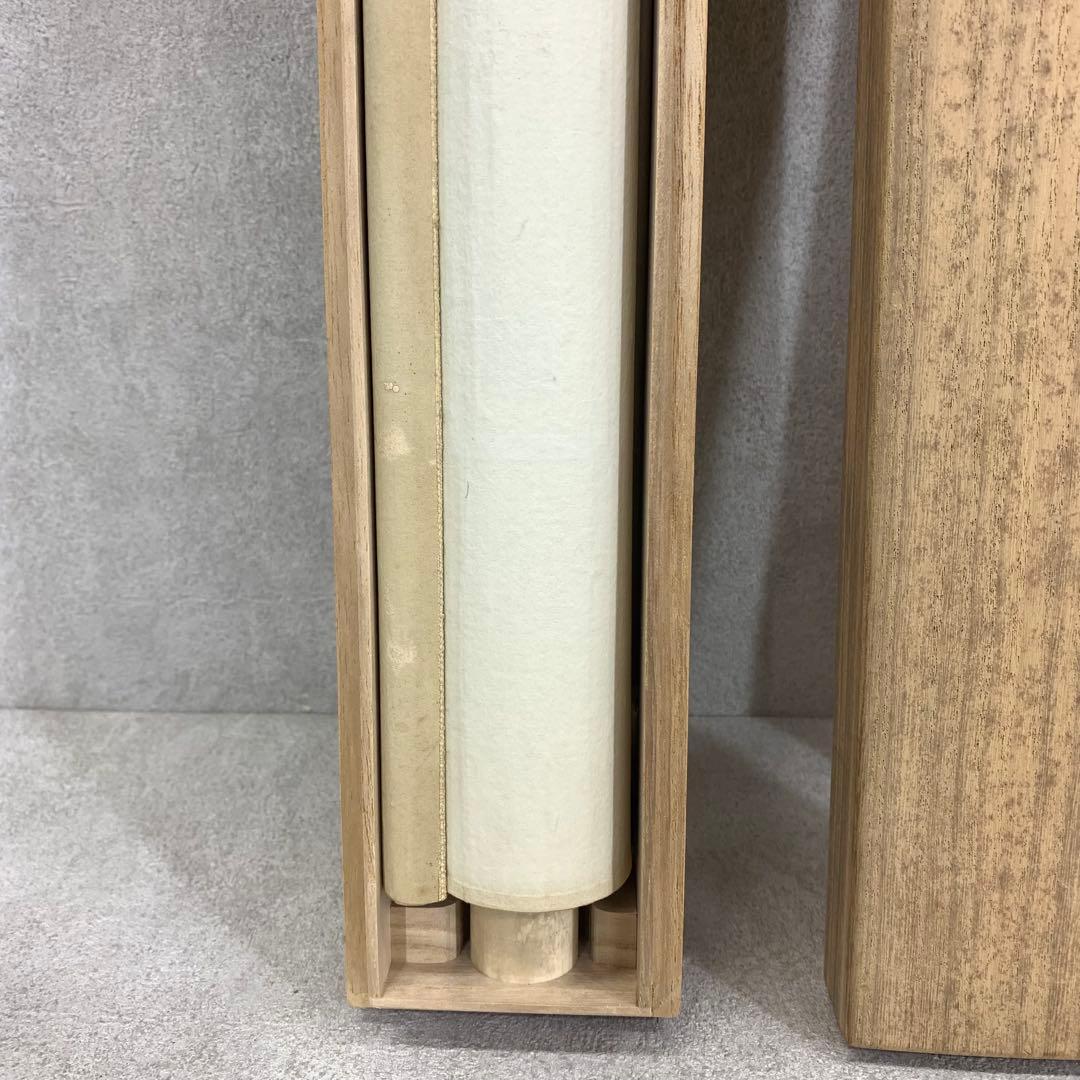 掛軸 達磨 木箱 水墨画 だるま A-18