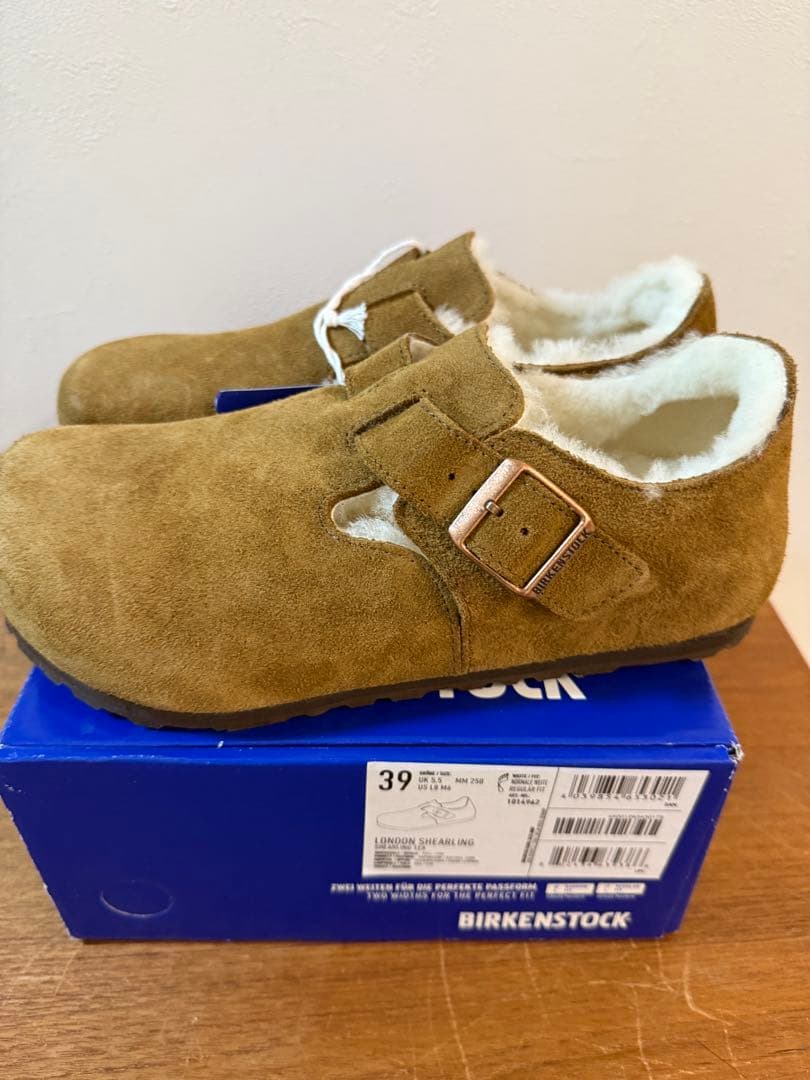 新品☆BIRKENSTOCKLondon 色ダークティー サイズ39 男女OK