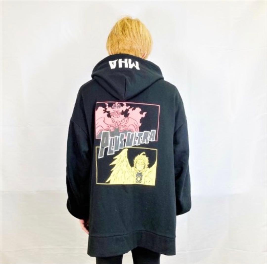 【新品未使用】ヒロアカ パーカー エンデヴァー＆ホークス ブラック 完売品 希少