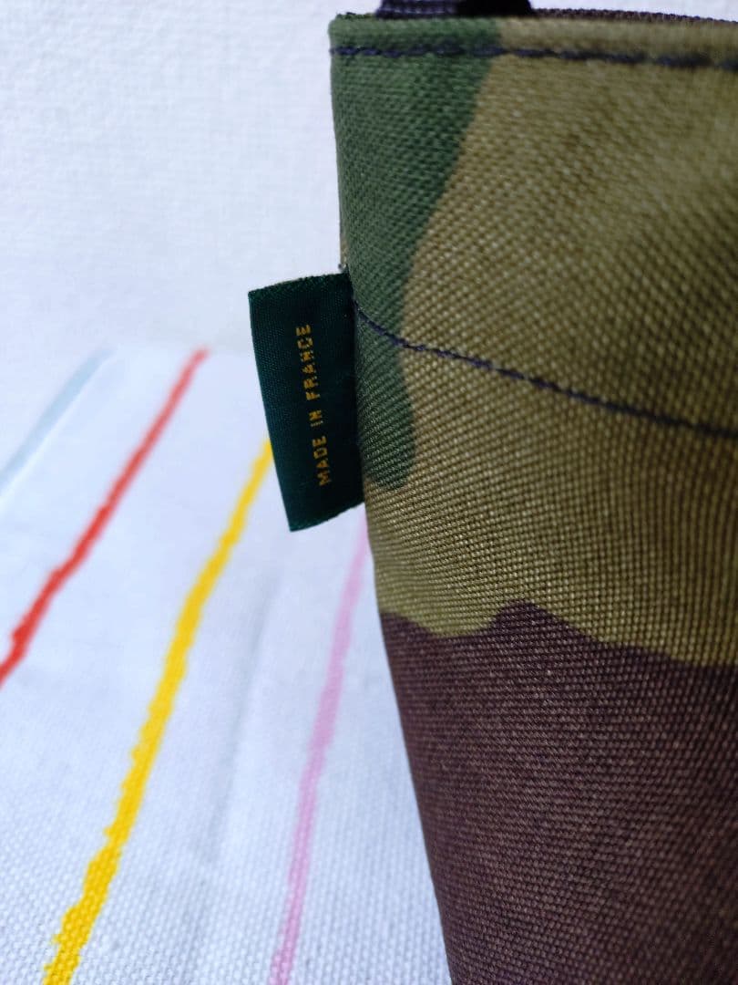 未使用Herve Chapelier 舟形ショルダーバッグ XS カモフラ