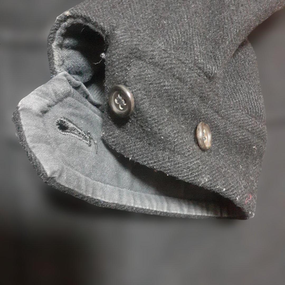 COMME des GARCONSハーフコート、サイズM、色ブラック。