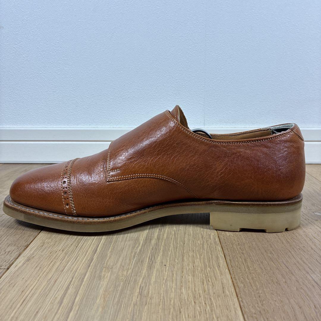 【極美品】スコッチグレイン 栃木レザー ダブルモンクストラップ 24 1/2