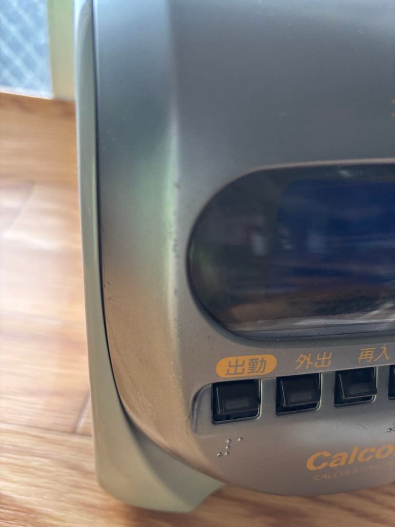 【中古】NIPPO カルコロ 100 タイムレコーダー（純正インクカセット付）