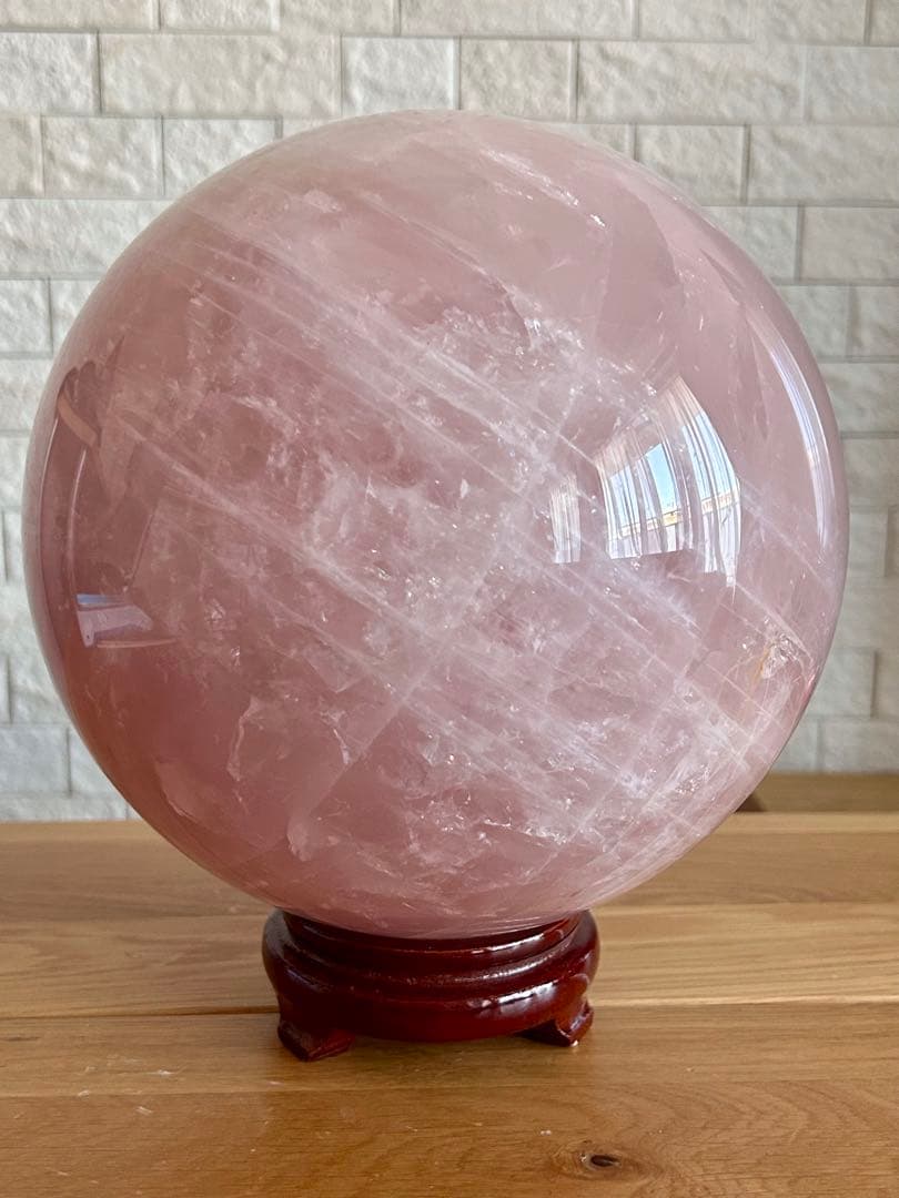 ローズクォーツ　特大　丸玉