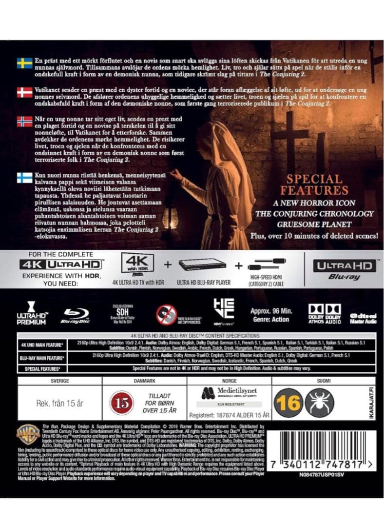 死霊館のシスター 4K UHD ・The Nun (輸入版)