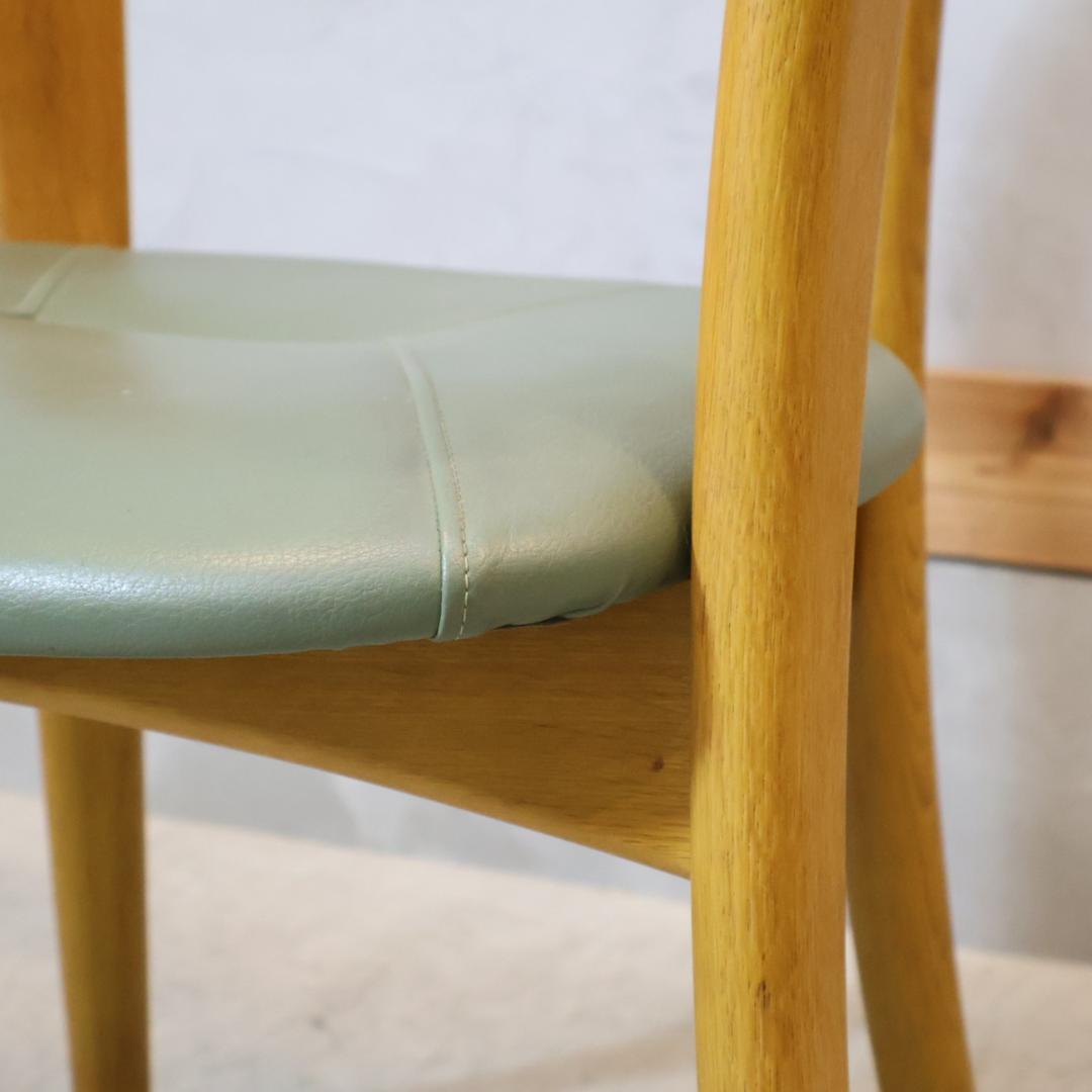 HIDA 飛騨産業 オーク材 ダイニングチェア 2脚セット アームチェア 椅子