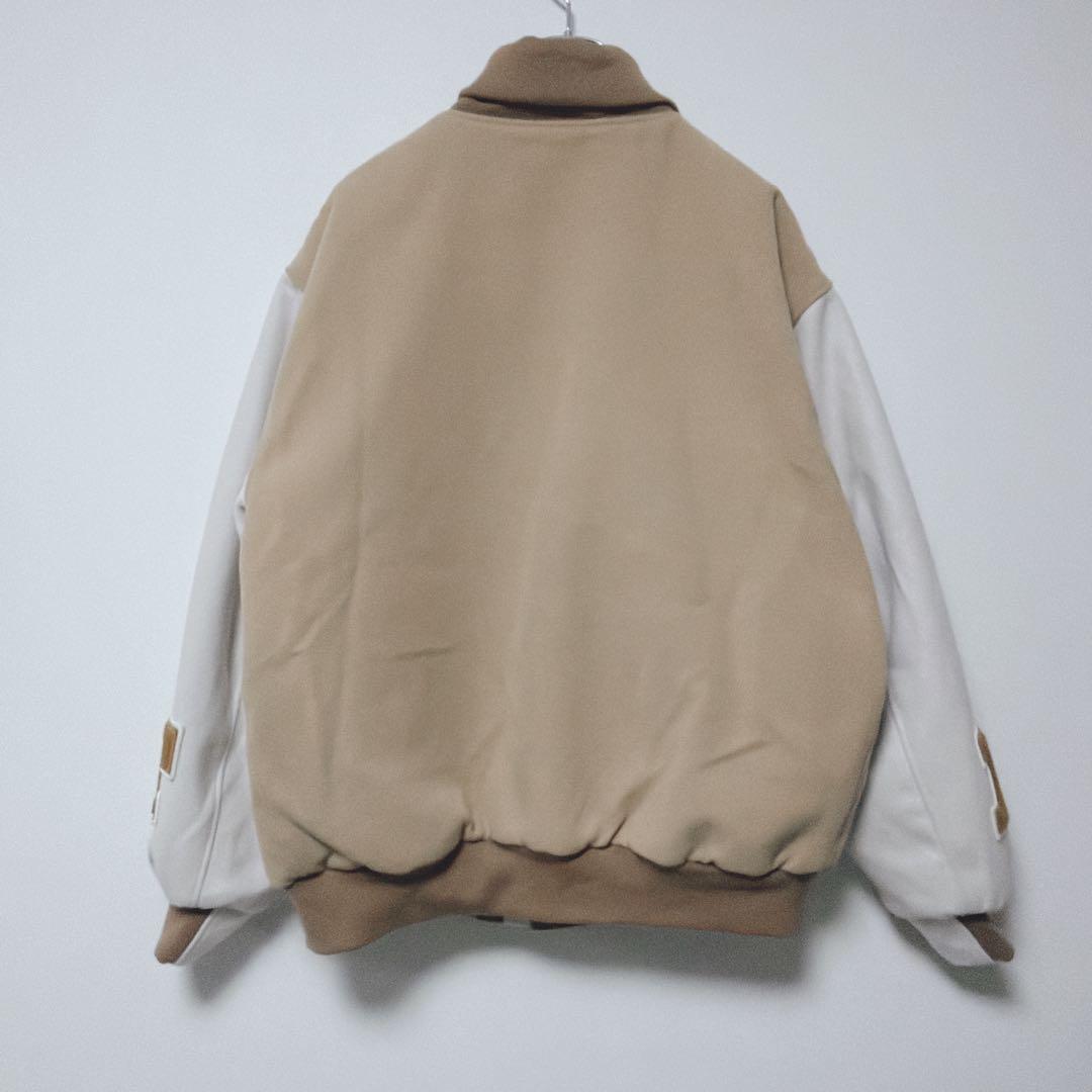 DESCENDANT スタジャン ベージュ サイズ2