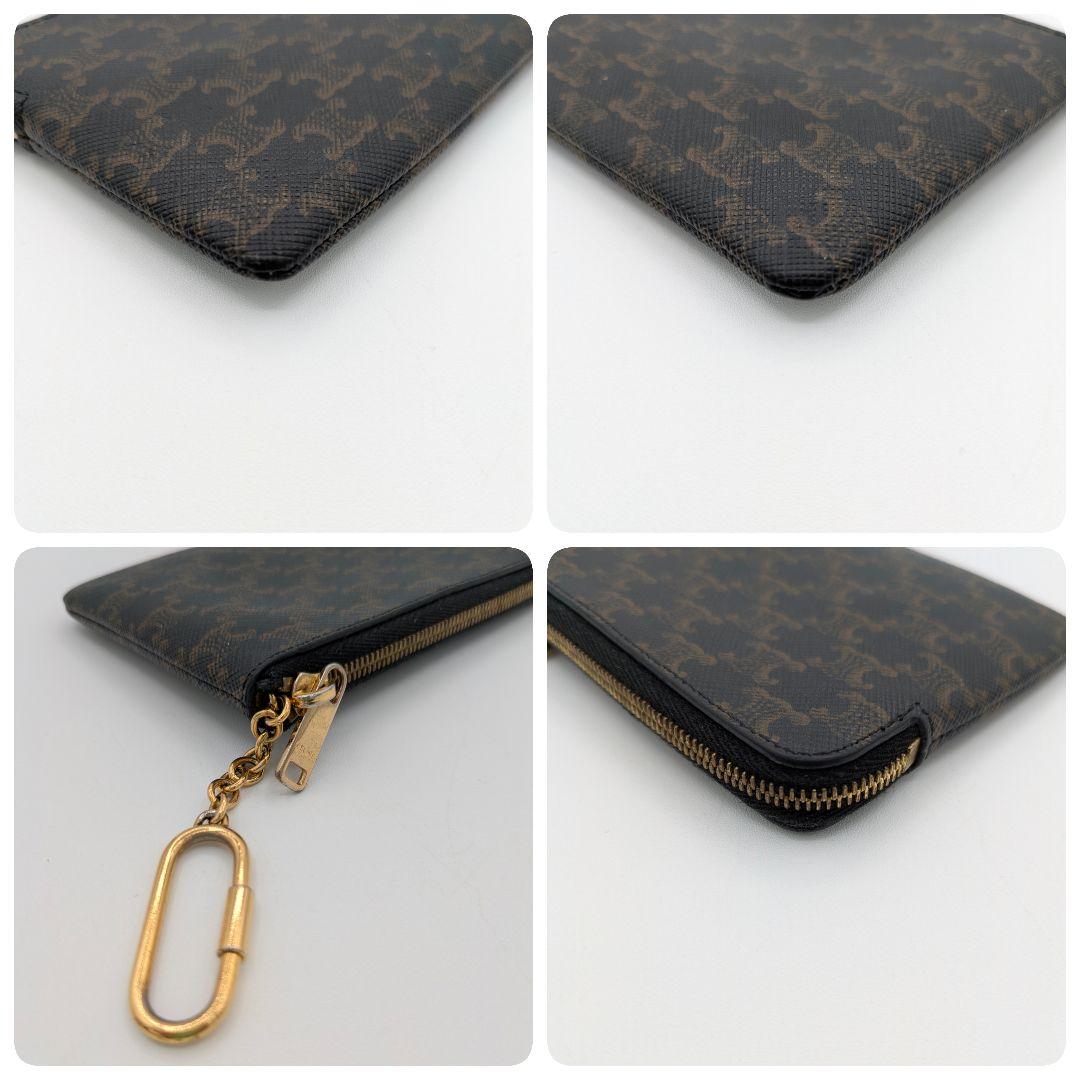 CELINE セリーヌ トリオンフ PVC ケース 箱 袋 coin 茶