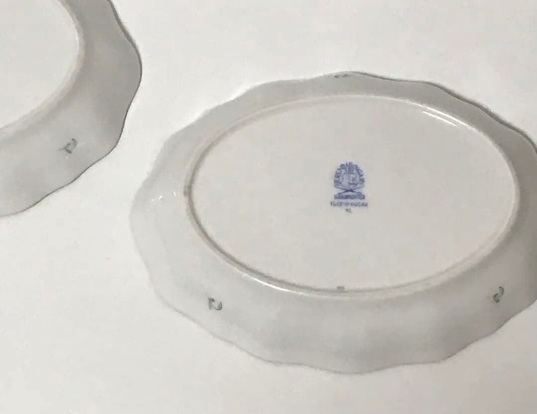 ヘレンド インドの華 オーバル ディッシュ　２枚セット