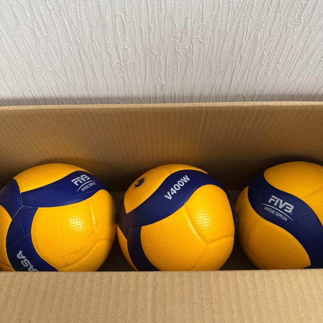 Mikasa V400W バレーボール 3個セット　エスエス