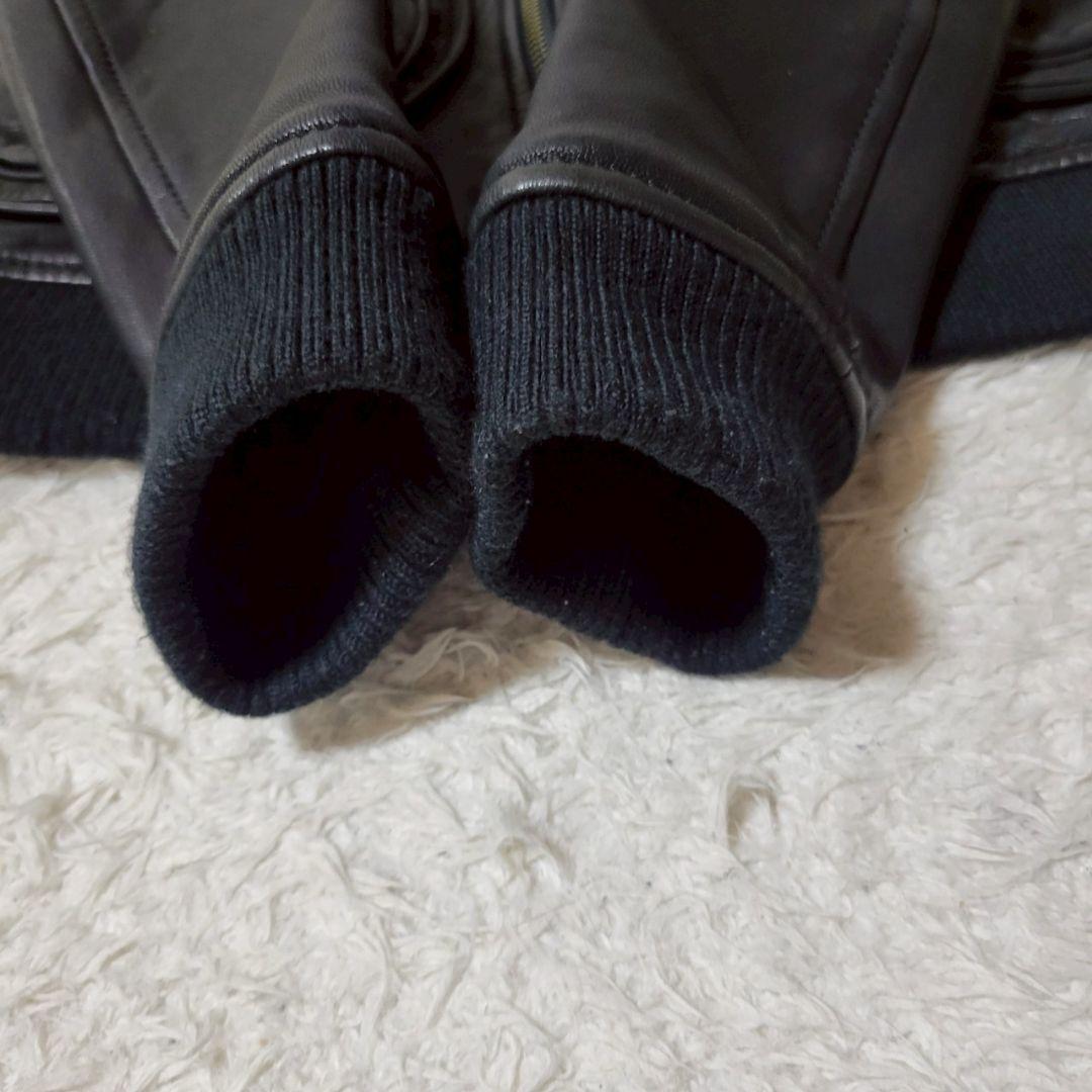 美品✨ヒステリックグラマー　シングルライダースレザージャケット　山羊革　ブラック