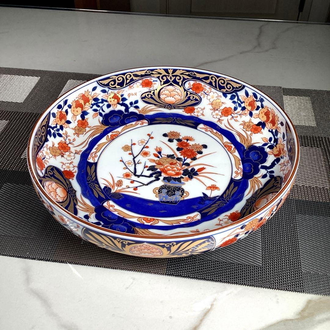 前畑陶器　『角福』　金彩　大鉢　(浅鉢)