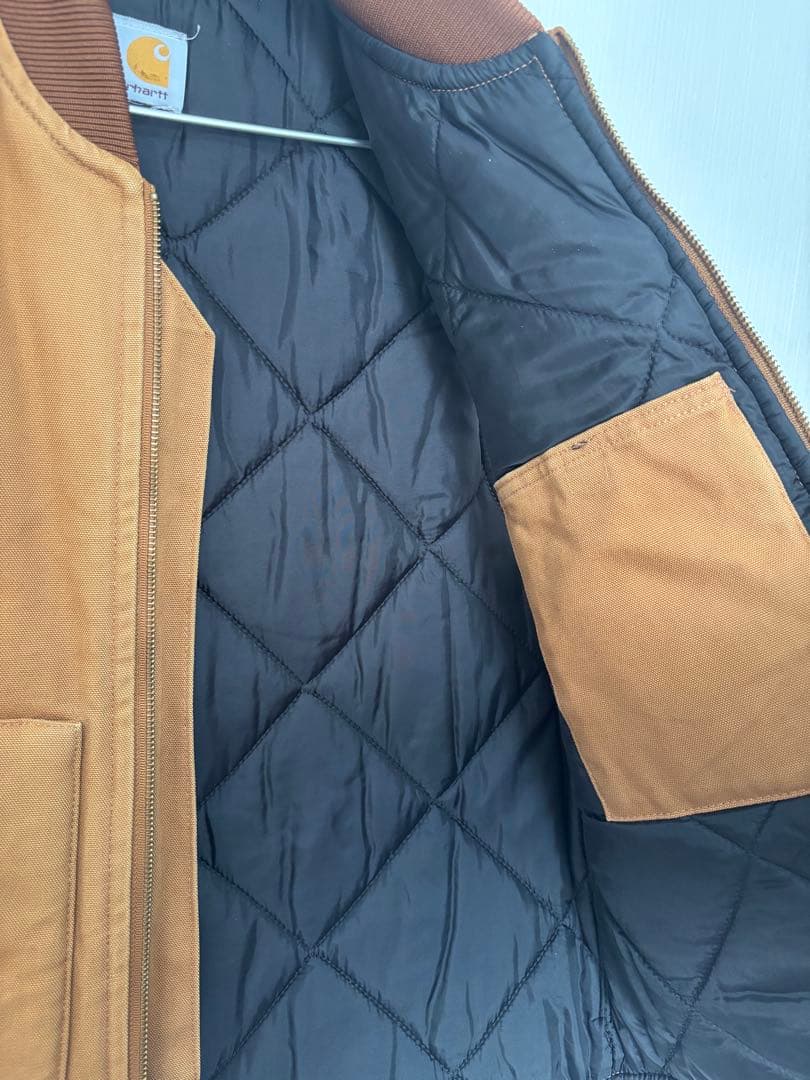 Carhartt カーハート ダック地ベスト ワークベスト 中綿キルティング裏地