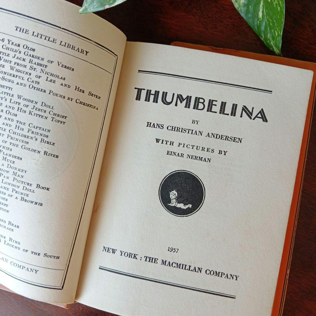 洋書古書　希少　Nerman ネイマン　おやゆび姫アンデルセン　ヴィンテージ