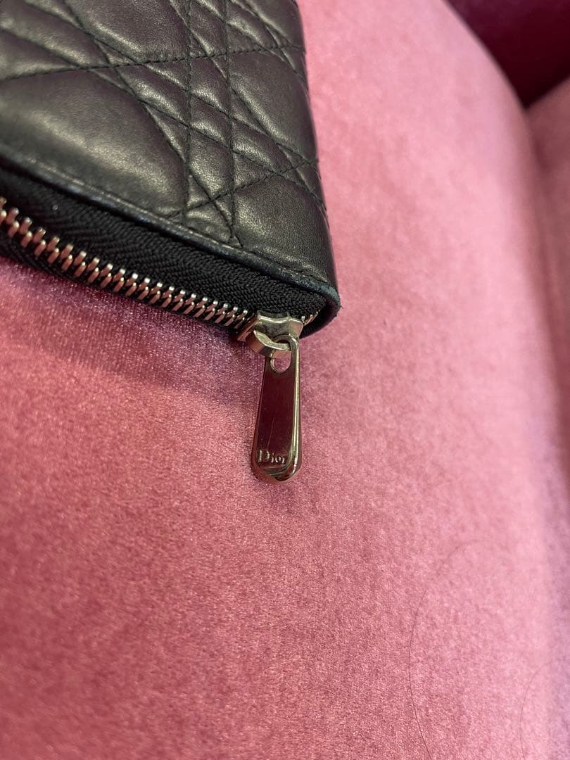 激レア廃盤モデル✨DIOR ディオール ミニ財布 ウルトラマット 黒 カナージュ