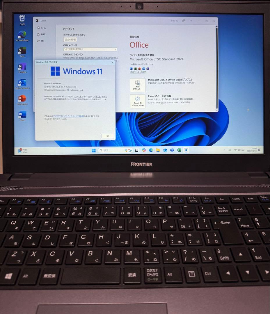 ノートPC + クーラー + Windows11 + Office2024