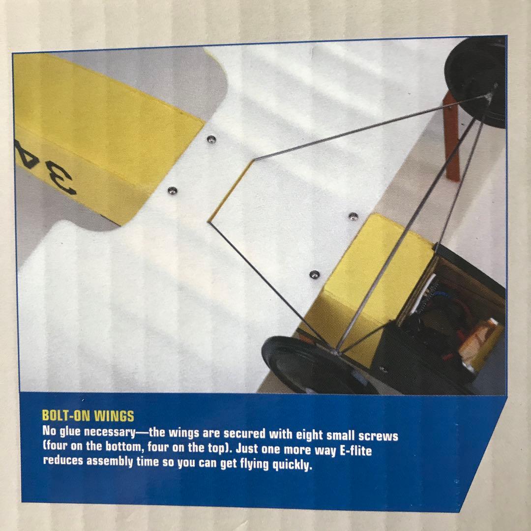 【希少❗️】JN-4 バイプレーン セミスケール　電動ラジコン飛行機キット