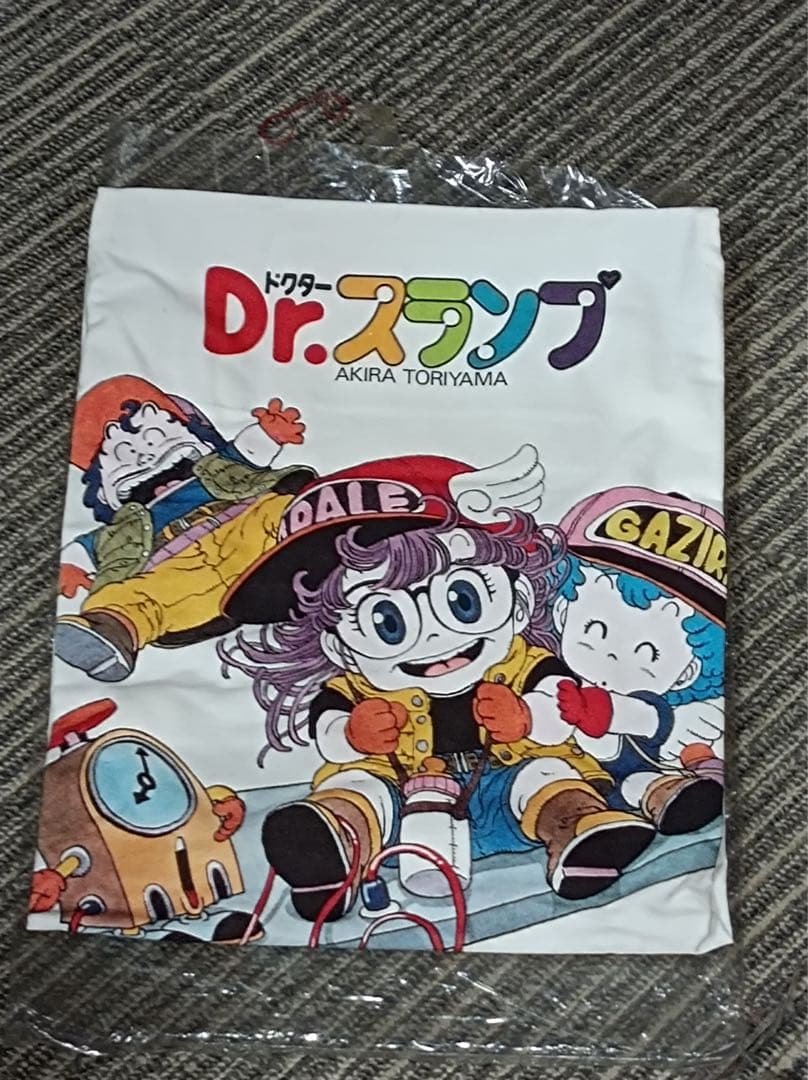 八6657【未使用品】Dr.スランプ アラレちゃん エプロン 寸法写真参照