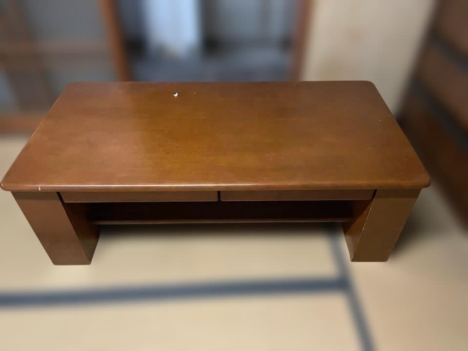 【ソファで食事・作業に最適】高さ63cm 収納付センターテーブル ALEX-2