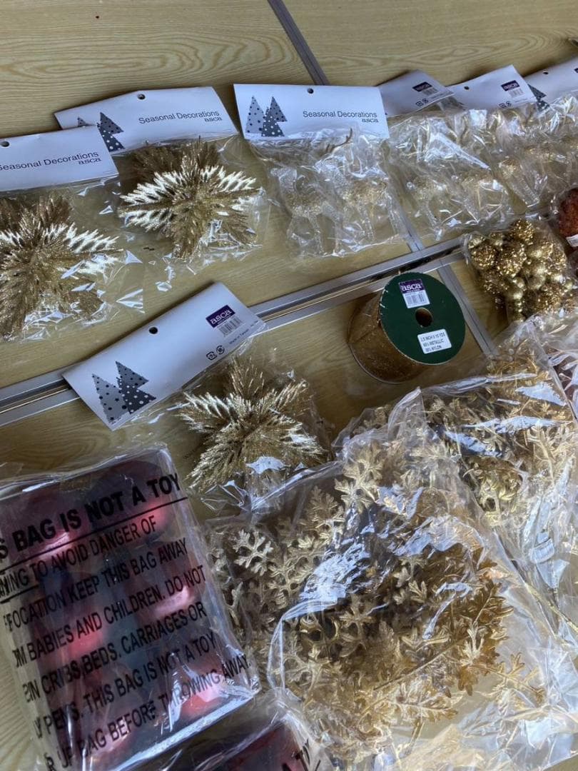 クリスマスツリー キット　クリスマス　飾り　レッド＆ゴールド ツリー キット