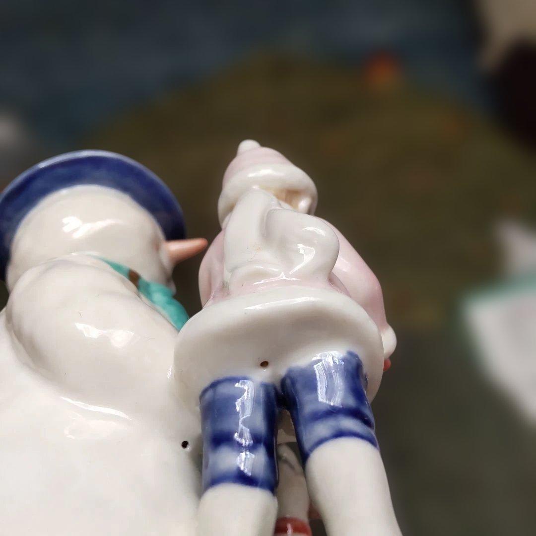 ロイヤルコペンハーゲン　クララとペーターと雪だるま　フィギュリン