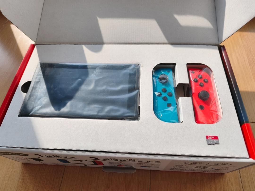 Nintendo Switch 本体 ネオンブルー/ネオンオレンジ SDカード付