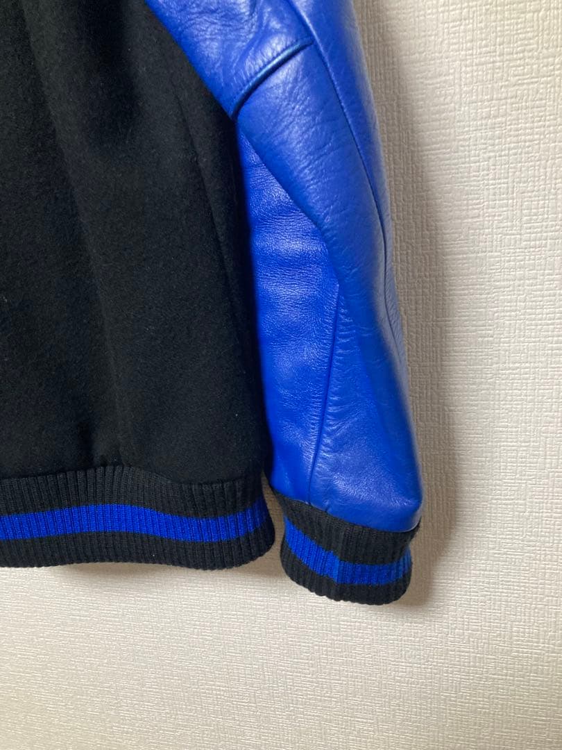 BEDWIN スタジャン　アワードジャケット　ベドウィン　青黒メルトン　野村訓市